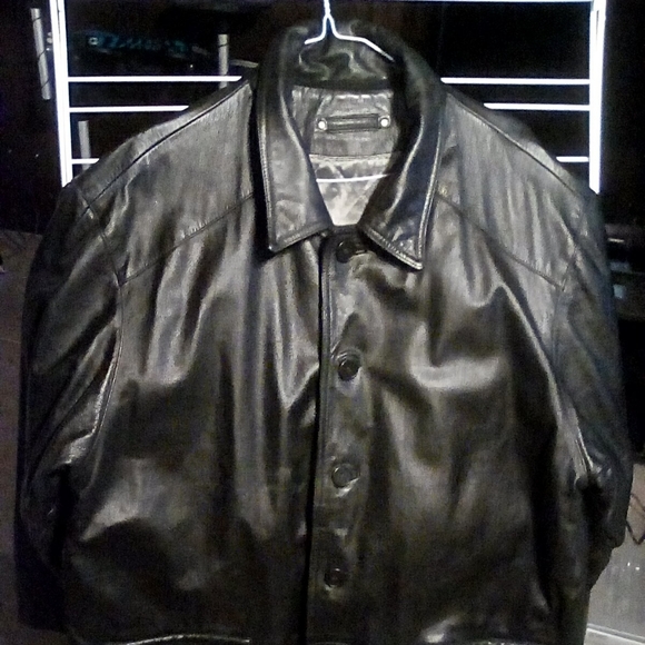 Genuine leather jacket Irwin bilerman By exchange,Brand - Picture 7 of 10
